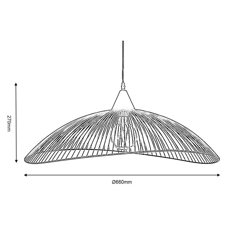 Mansfield 1 - Light Gold Dome Pendant