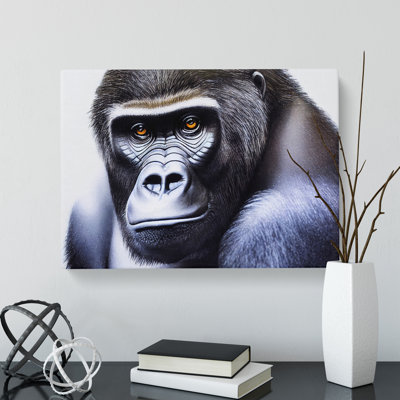 A Mysterious Gorilla - Wrapped Canvas