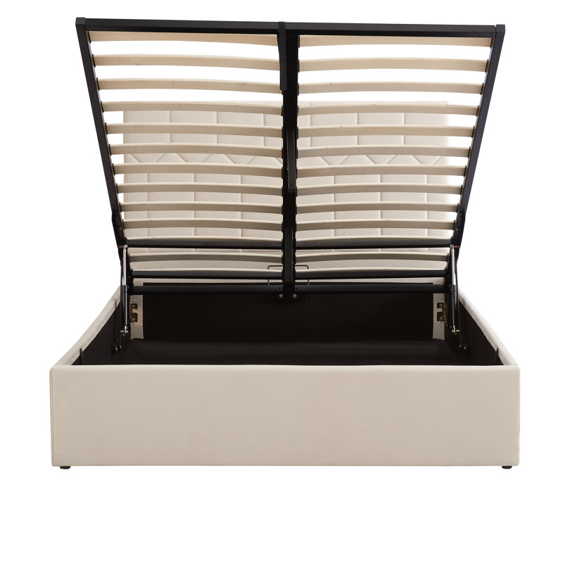 Grimsby Ottoman Lift Up Storage Bed, Beige
