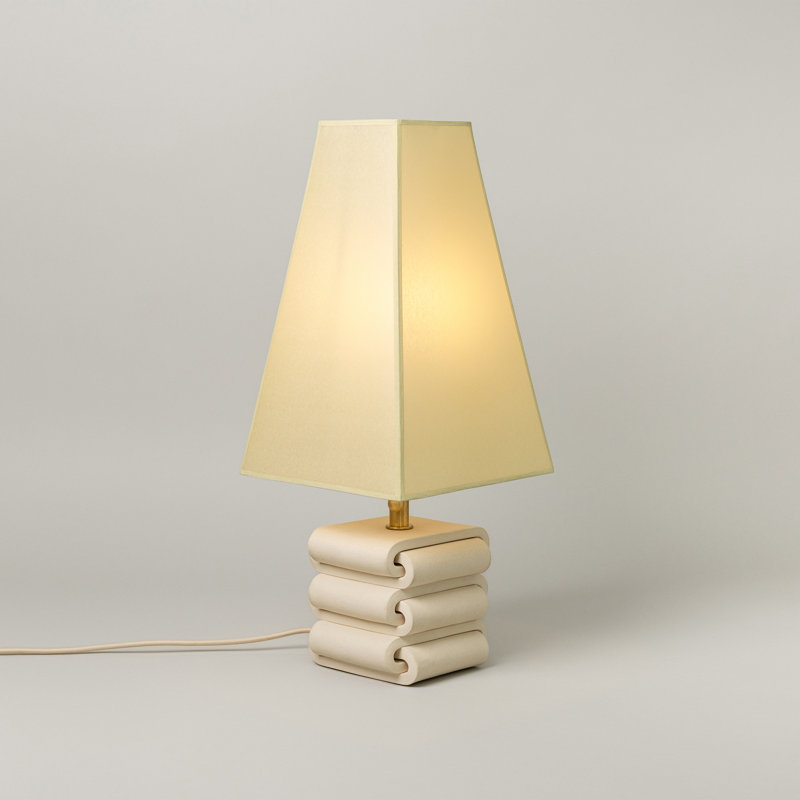 Gio Table Lamp, Bone, Faint Green