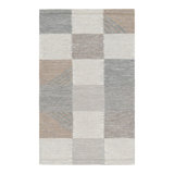 Rug & Kilim’S Scandinavian Style Rug In Blue And Gray, With Geometric Patterns