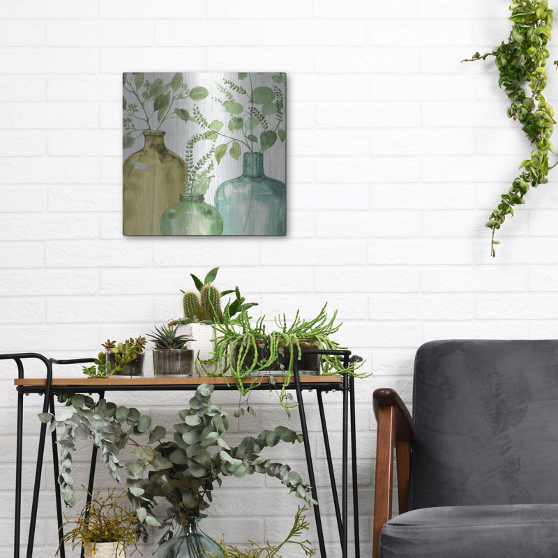 Luxe Mixed Art «Mixed Greens LV» par Lisa Audit, Me «Mixed Greens LV» par Lisa Audit, H 12 po x l 12 po