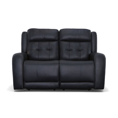 Grant 63"" Leather Reclining Loveseat -  Flexsteel, 1480-60PH-009-40