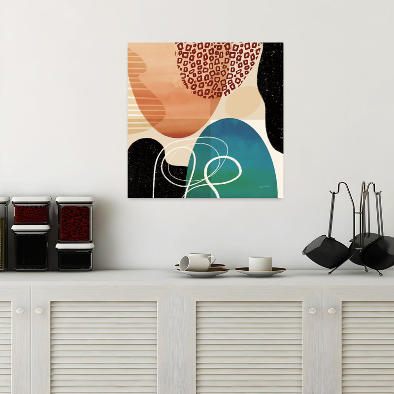 Variété I, art contemporain moderne abstrait, H 18 po x l 18 po