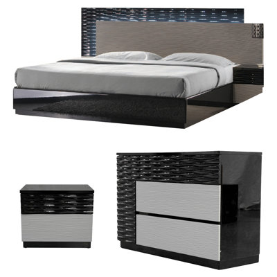 Kahlil Solid Wood Piece Bedroom Set