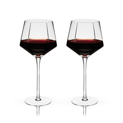 Seneca Diamond Crystal Wine Glasses