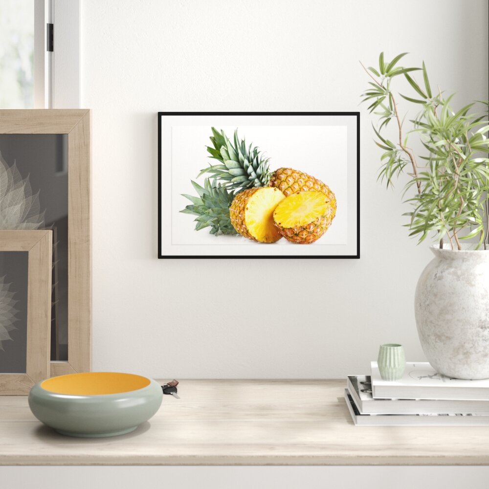 Gerahmtes Poster Frische Ananas