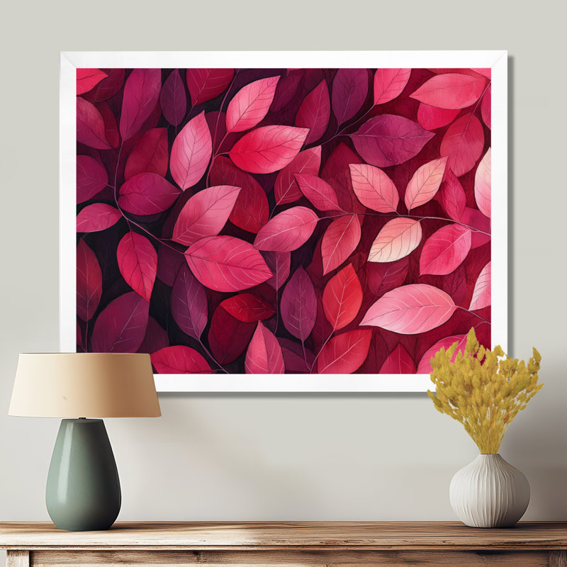 Jaceyon - Floral Large Wall Art, H 12 po x l 20 po, Cadre flottant, Blanc