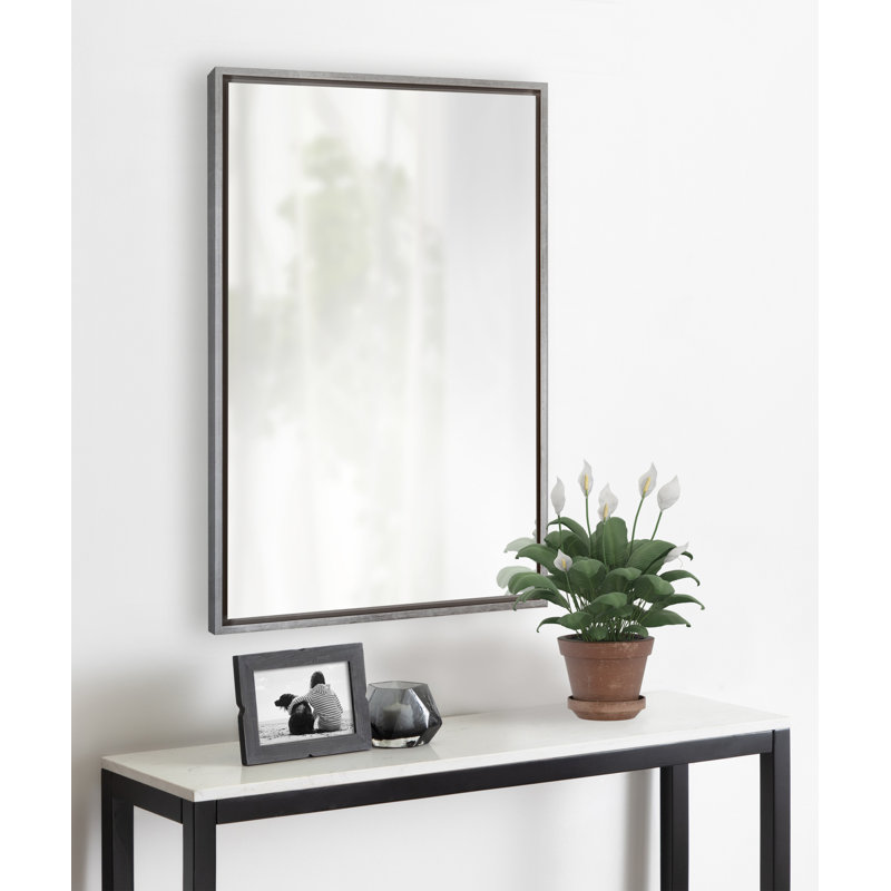 Abhilash Engineered Wood Flat Mirror, 36" x 24"