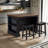 Posie Kitchen Island With 2 Stools-1425581238
