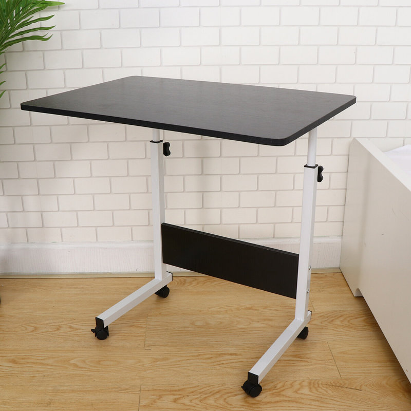 Teneile Adjustable Metal Base Drafting Table, Black