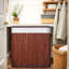 Natural Bamboo Laundry Hamper With Lid & Handles, Removable Liner, Ideal For Bathroom, Bedroom, Laundry Room-700364862-700364856