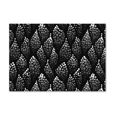 Black And White Dots - Wrapped Canvas Print