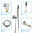 Topcraft 12-Inch Ceiling Mount Square Shower System With Rough-In Valve-114861702