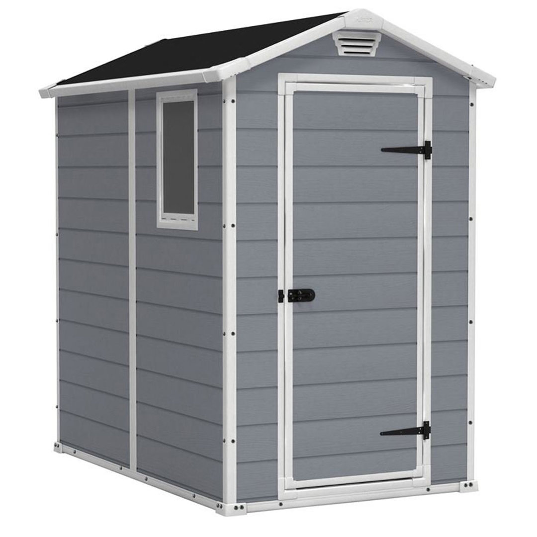 Keter Manor 4 ft. W x 6 ft. D Apex Outdoor Garden Shed - Image 3