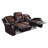 Modern Luxury Living Room Sofa Set With Reclining Features, Faux Leather Upholstery, And Built-In Storage Solutions