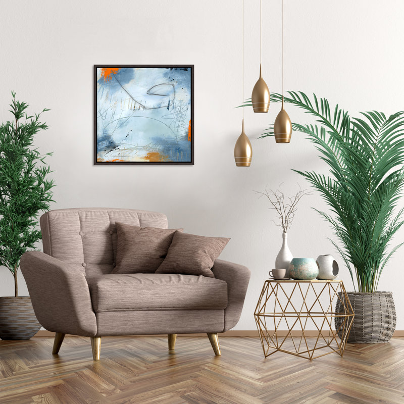 Quiet Reflection I Painting by Ann Golumbuk,  Matt Black Framed
