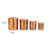 Oxidized Stainless Steel Canister Set