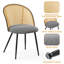 49cm H Tufted Polyester Blend Upholstered Metal Full Back Side Chair-1890963503