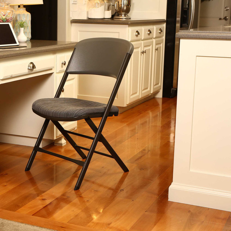 Chaise pliante rembourrée en tissu commercial