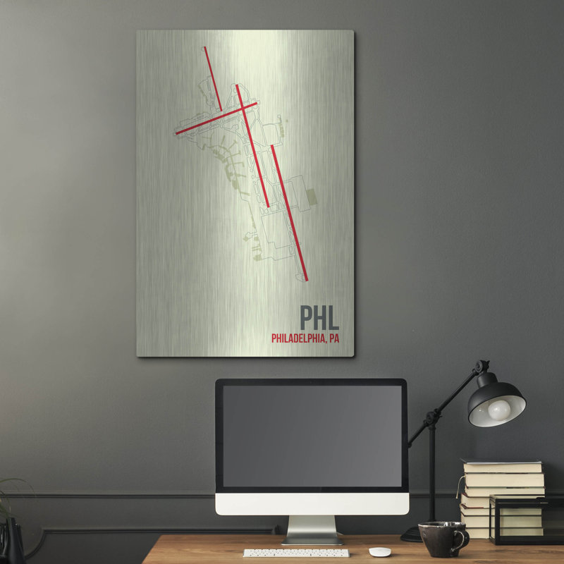 "PHL" par O8 à gauche, H 36 po x l 24 po