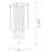 Ceira 9 - Light Tiered Chandelier