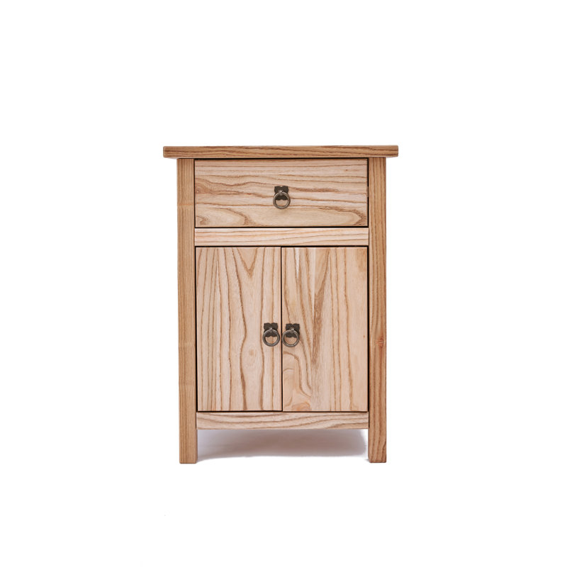 Aderes 40cm W Solid Wood Bedside Table
