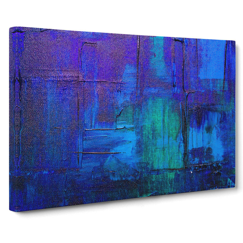 Abstract Art Painting Vol.216 by S.Johnson - Wrapped Canvas Painting, 50cm H x 76cm W x 3cm D