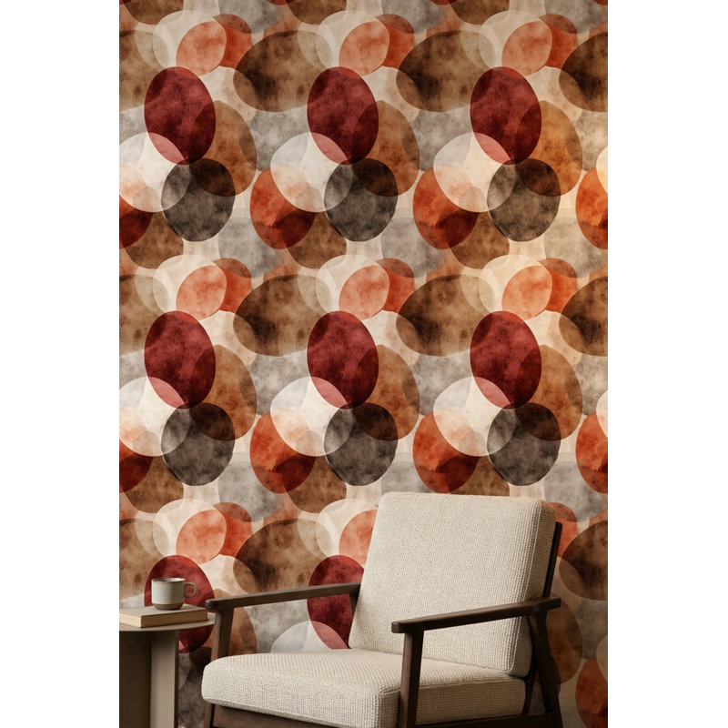 Papier peint moderne Mid-Century, Non tissé, non collé