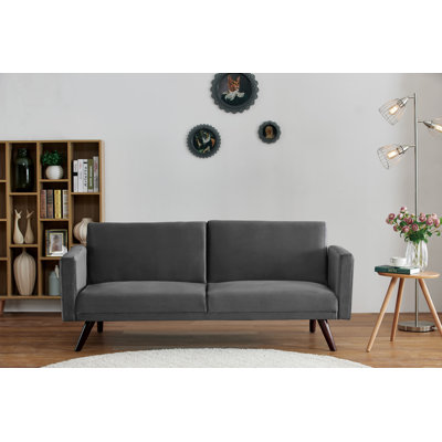 Ridgewood 72'' Velvet Convertible Sofa