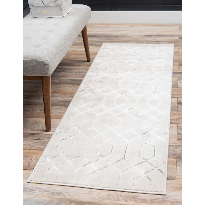 Tapis ivoire Corando, Tapis de couloir 2 pi x 10 pi