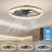 Modern Black Crystal Ceiling Fan with Light and Remote, Adjustable Color Temperature-1167258185