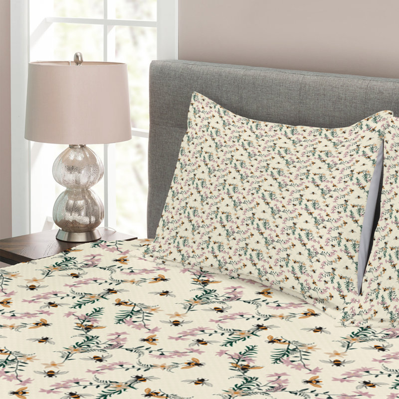 Amina Sunshine Microfibre Bedspread, 220 x 264 cm