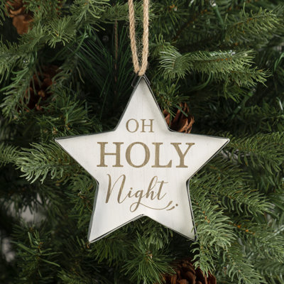 5.24'' Handmade Wood Holiday Shaped Ornament