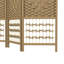 Écran d'intimité à 3 panneaux, 5,6 pi Style en bois naturel. Cloison tissée à la main pour plus d'intimité. Convient au salon, à la chambre à coucher ou au bureau à domicile. , Permet l'air et. Rangement pliable. Aucune cloison requise