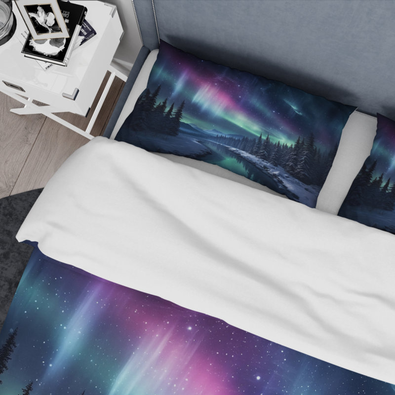 Ensemble de housse de couette en microfibre / polyester Northern Lights III Bedding