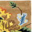 Tapis floral en laine et viscose touffeté à la main Soho-1993993090