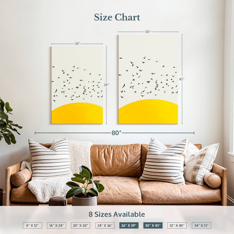 Oberle A Thousand Birds, 39" H x 26" W