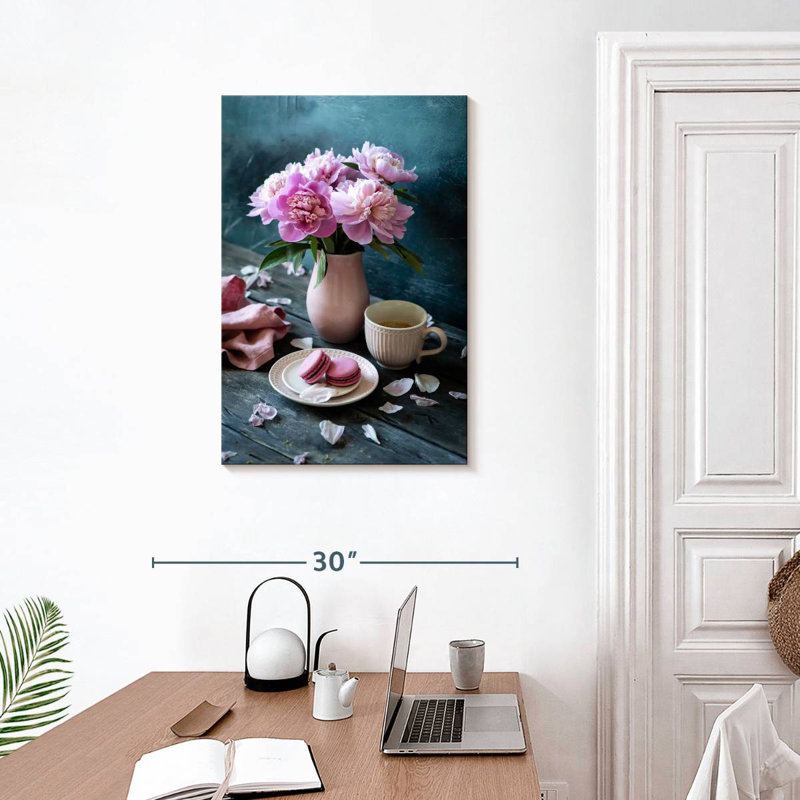 Harnek Tea Time Peonies, 30" H x 20" W