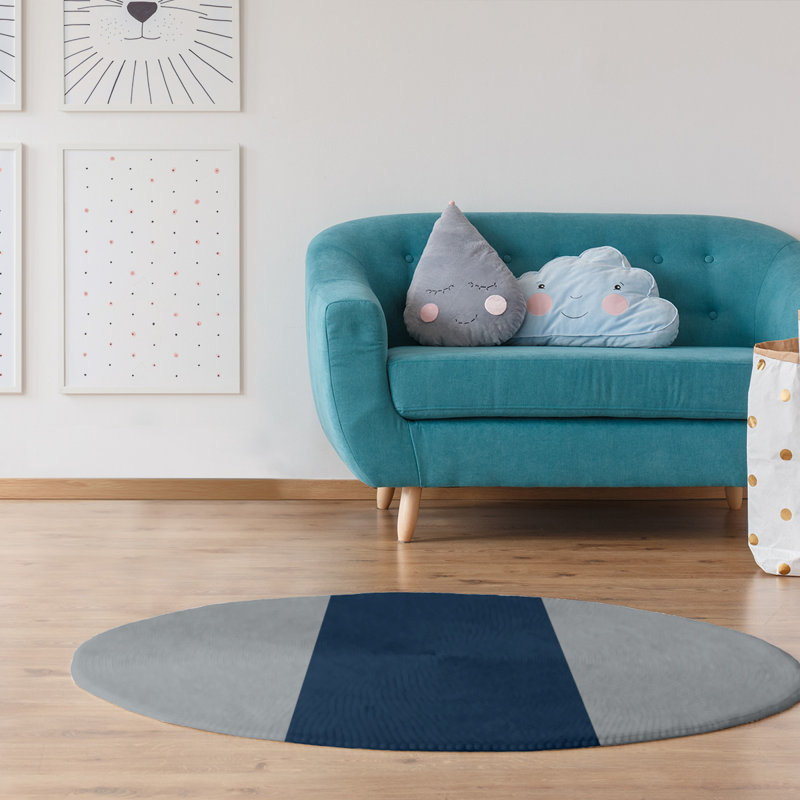 Chenille Indoor Rug, Round 5'