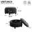 Upholstered Round Ottoman With Reversible Lid-43286661