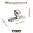 Solid Round Knob With Backplate(23293) Multipack-118668952