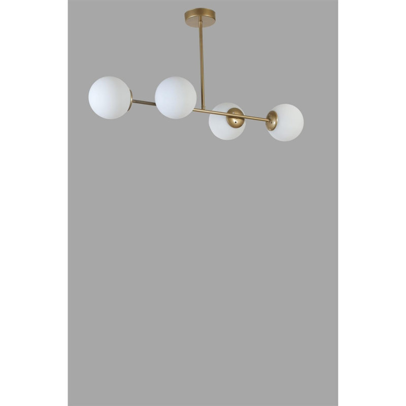 Chandle Chandelier, Gold/White