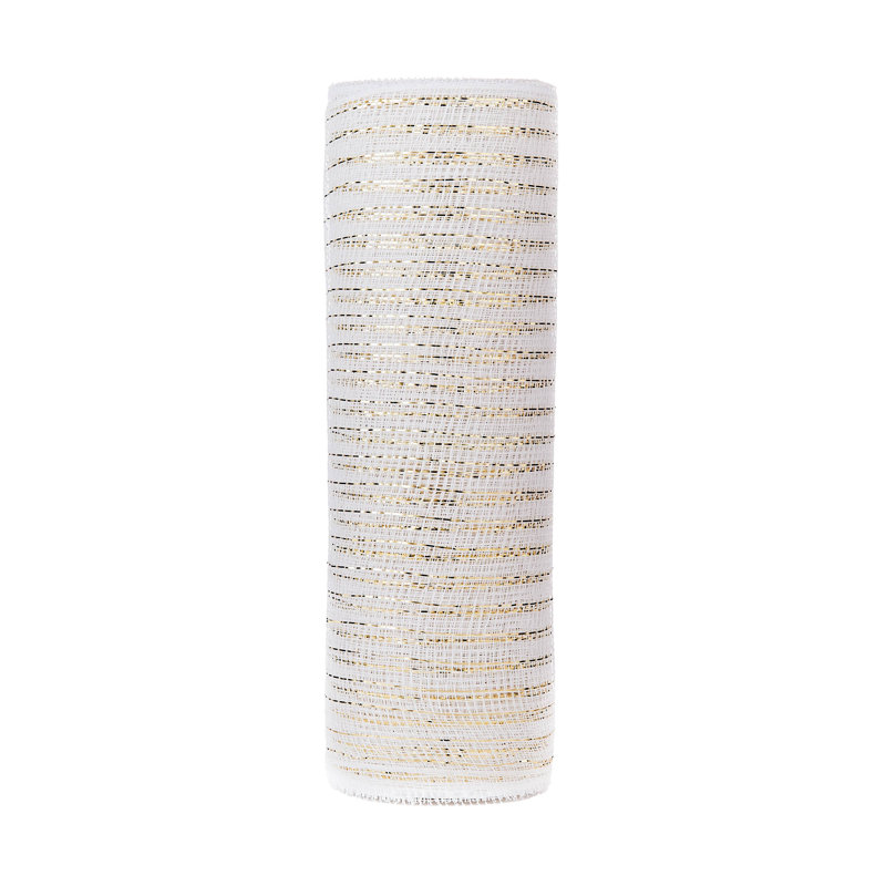 White Mesh with Pale Foil