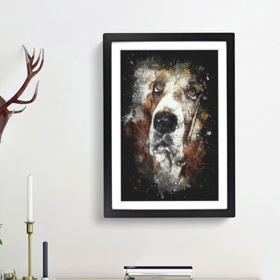 Basset Hound - Picture Frame Graphic Art Print