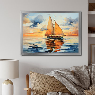 Boat Luminous Horizons II - Transportation Wall Decor