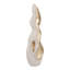 Grande statue décorative ondulée décorative pour la maison - Sculpture artistique pour la décoration de salon ou le vestibule - 32 po, blanc