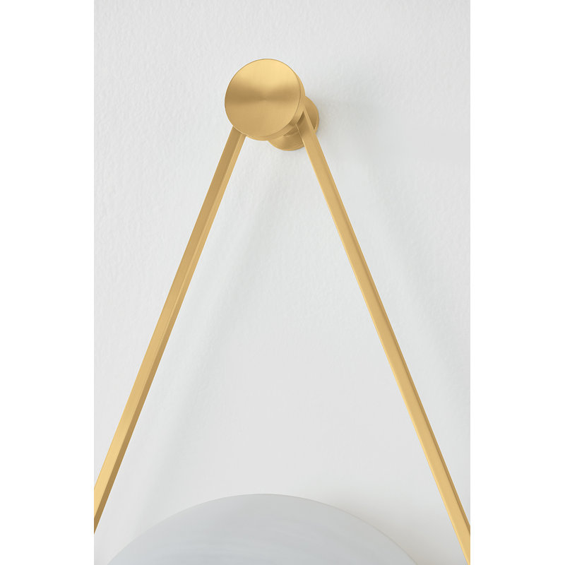 Blaina Wall Sconce in Aged Brass