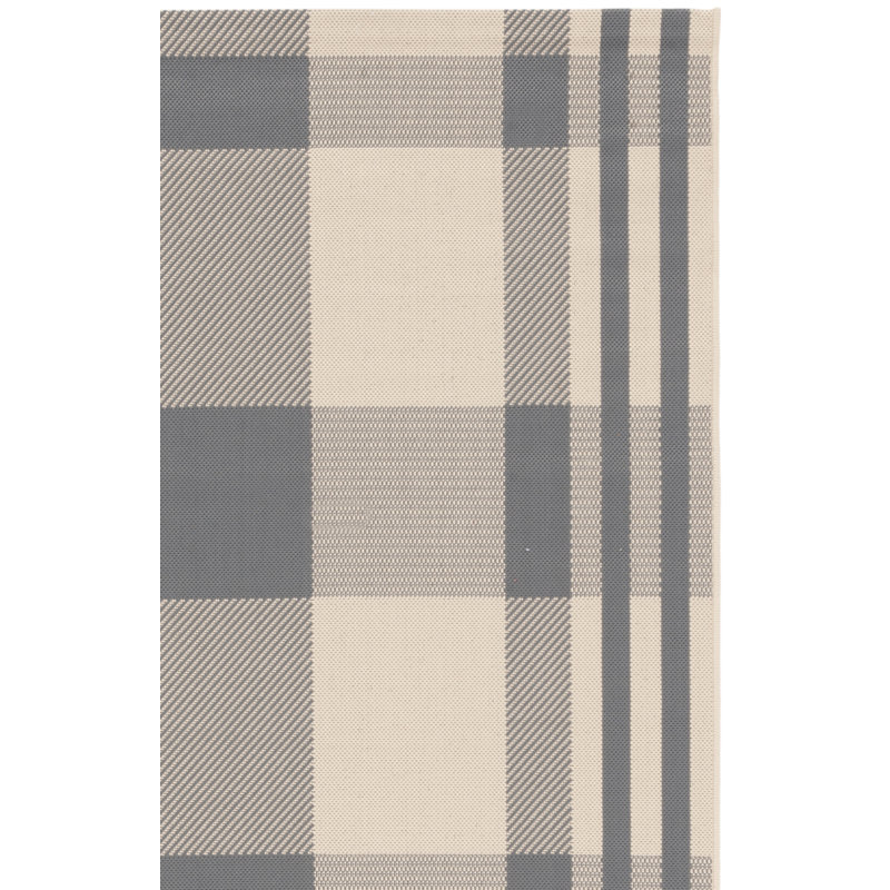 Tapis d'intérieur / extérieur à motif écossais Debriana Performance, Rectangulaire 8 pi x 10 pi