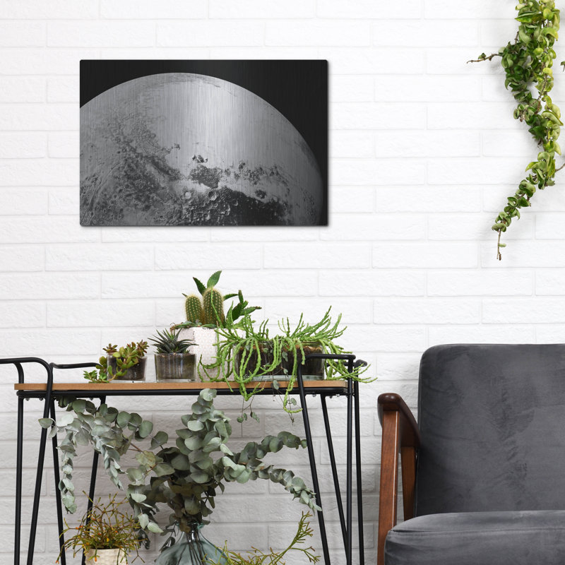  'Pluto From Nasas New Horizons' by NASA Metal Wall Art, 16" x 12", 12" H x 16" W